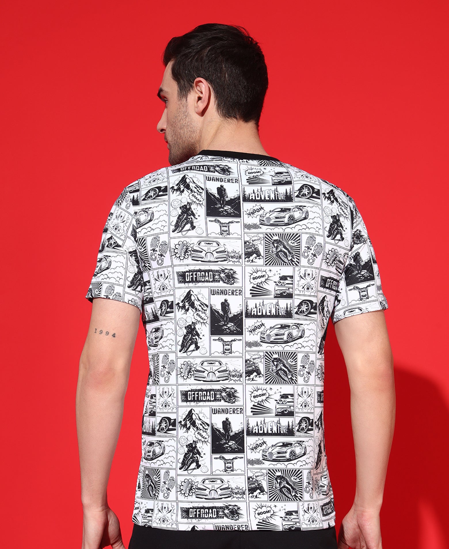 Adventure Comic Allover Print T- Shirt