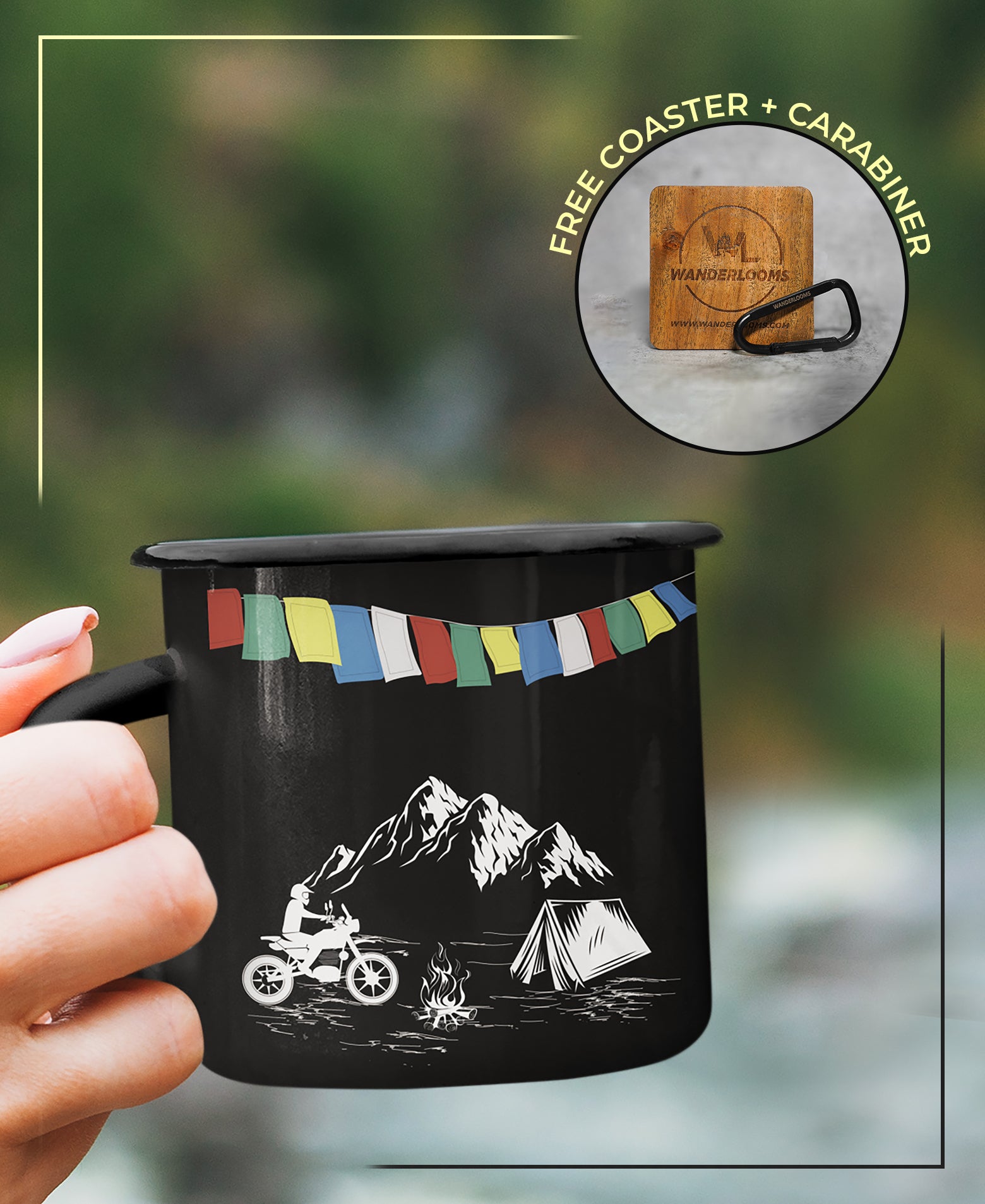 Thrifty Traveller and Legends Of ladakh Enamel Mug Combo