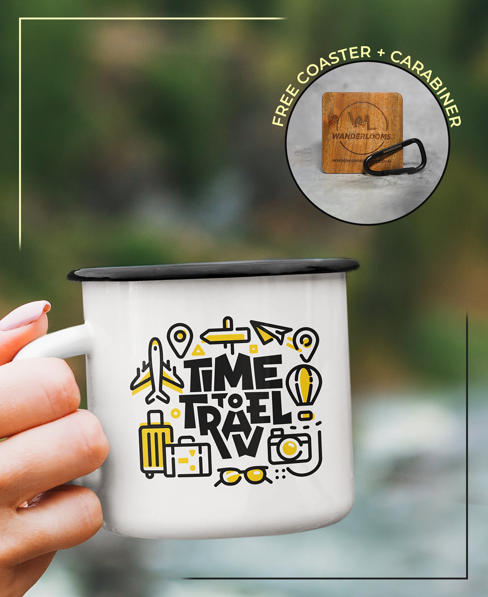 Thrifty Traveller and Legends Of ladakh Enamel Mug Combo